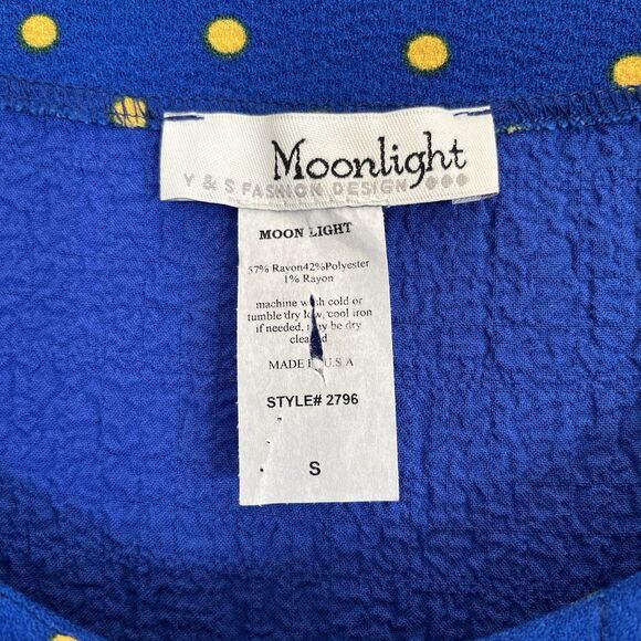 Moonlight Y&S Lagenlook Top Size S Funky Artsy Asymmetrical Oversized Boxy Tunic - Picture 9 of 10